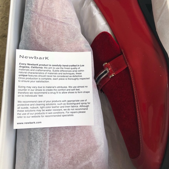 Newbark Melanie w/ Hardware in Red Suede - Picture 5 of 7